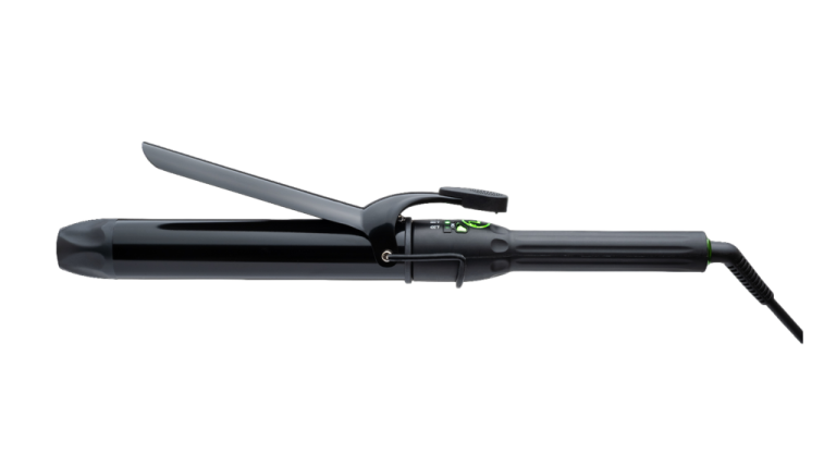 A MINT ceramic X-Long curling iron used carefully to avoid heat damage