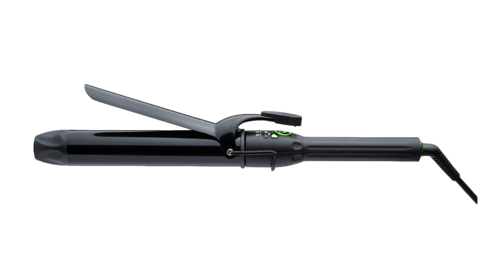 A MINT ceramic X-Long curling iron used carefully to avoid heat damage