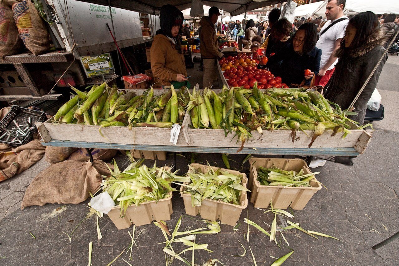 Lots of fresh fruits and vegetables.